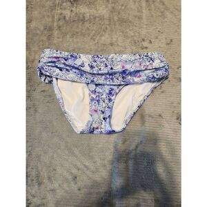 Victoria's Secret The Heavenly Bikini Bottom Size S Small Floral Ruched Swimwear